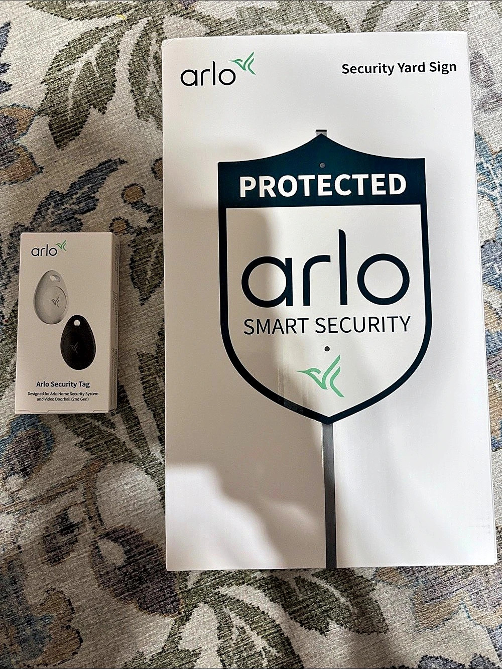 Arlo Security Yard Sign Smart White